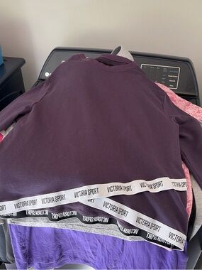 Victoria's Secret Sport Purple Pullover with Branded Hem
